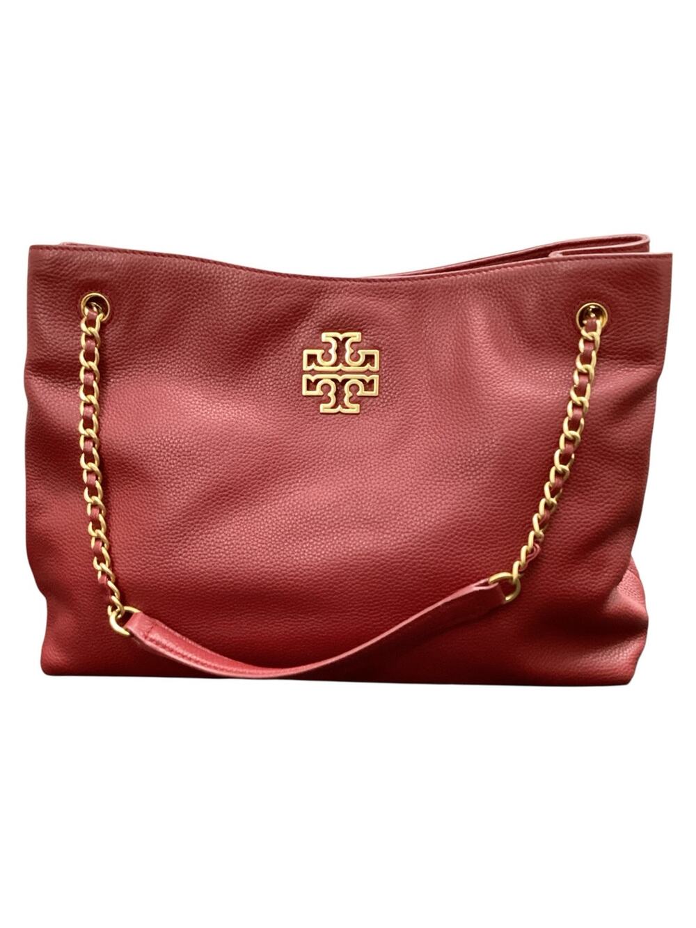 Tory Burch Purse Women 1Size Straps Partially With Chain Britten Pebbled Leather